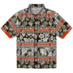 Cleveland Browns Hawaiian Shirt - Custom Tribal Stripes Brown White 1 custom-cleveland-browns-tribal-stripes-brown-white-hawaiian-shirt-best-selling