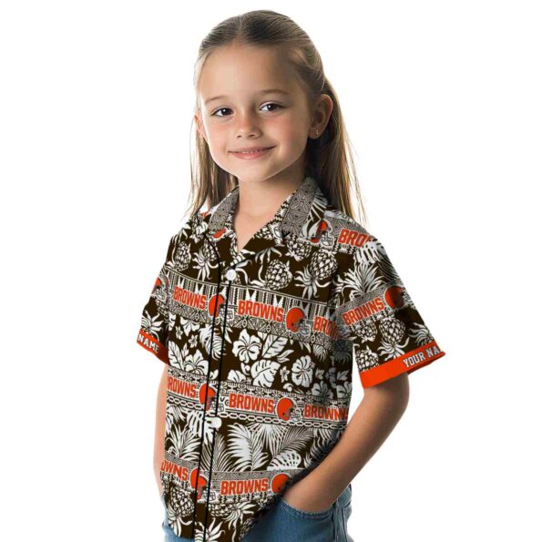 custom-cleveland-browns-tribal-stripes-brown-white-hawaiian-shirt-premium-grade custom cleveland browns tribal stripes brown white hawaiian shirt premium grade