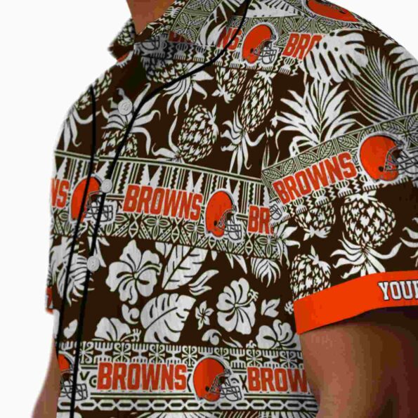 custom-cleveland-browns-tribal-stripes-brown-white-hawaiian-shirt-trendy custom cleveland browns tribal stripes brown white hawaiian shirt trendy