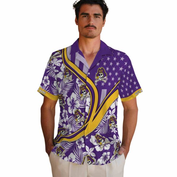custom-east-carolina-pirates-floral-wave-purple-white-hawaiian-shirt-fashion-forward custom east carolina pirates floral wave purple white hawaiian shirt fashion forward