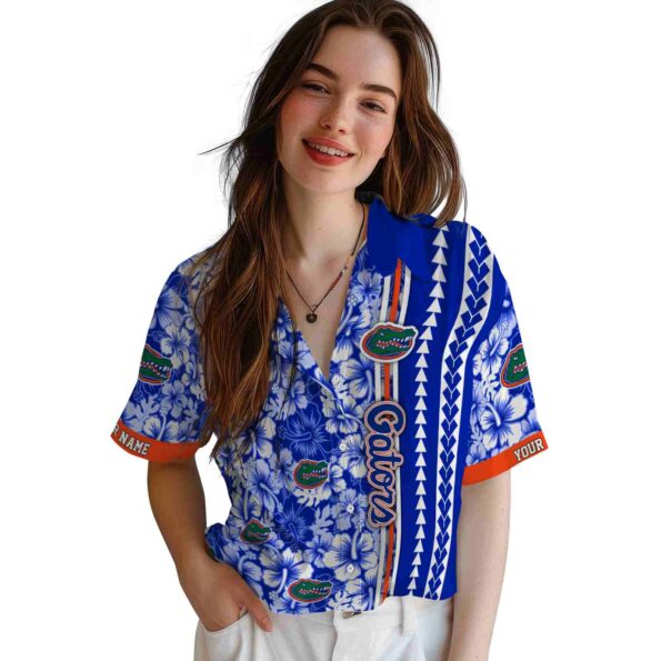 custom-florida-gators-hibiscus-arrows-blue-white-hawaiian-shirt-latest-model custom florida gators hibiscus arrows blue white hawaiian shirt latest model