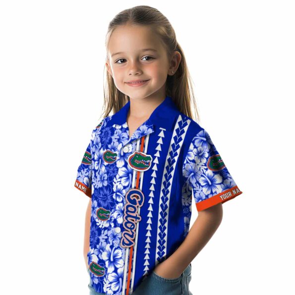 custom-florida-gators-hibiscus-arrows-blue-white-hawaiian-shirt-premium-grade custom florida gators hibiscus arrows blue white hawaiian shirt premium grade