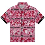 Georgia Bulldogs Hawaiian Shirt - Custom Tribal Stripes Red White 1 custom-georgia-bulldogs-tribal-stripes-red-white-hawaiian-shirt-best-selling