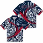 custom-gonzaga-bulldogs-floral-wave-blue-white-hawaiian-shirt-best-selling