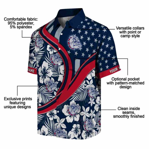 custom-gonzaga-bulldogs-floral-wave-blue-white-hawaiian-shirt-new-arrival custom gonzaga bulldogs floral wave blue white hawaiian shirt new arrival