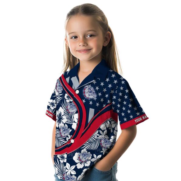 custom-gonzaga-bulldogs-floral-wave-blue-white-hawaiian-shirt-premium-grade custom gonzaga bulldogs floral wave blue white hawaiian shirt premium grade