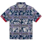 Gonzaga Bulldogs Hawaiian Shirt - Custom Tribal Stripes Blue White 1 custom-gonzaga-bulldogs-tribal-stripes-blue-white-hawaiian-shirt-best-selling