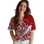 custom-indiana-hoosiers-floral-wave-red-white-hawaiian-shirt-best-selling