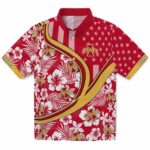 Iowa State Cyclones Hawaiian Shirt - Custom Floral Wave Red White 1 custom-iowa-state-cyclones-floral-wave-red-white-hawaiian-shirt-best-selling