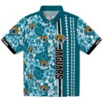Jacksonville Jaguars Hawaiian Shirt - Custom Hibiscus Arrows Teal White 1 custom-jacksonville-jaguars-hibiscus-arrows-teal-white-hawaiian-shirt-best-selling