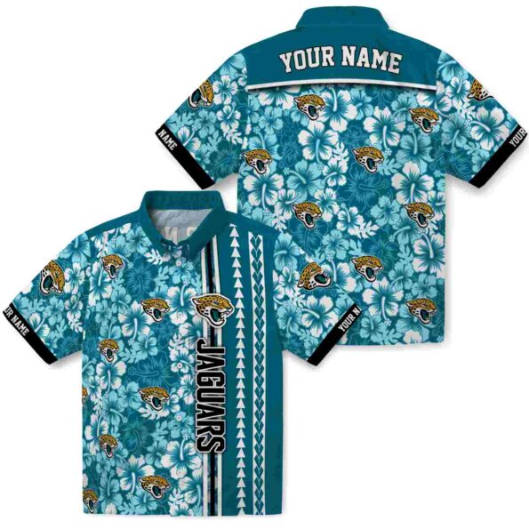 custom-jacksonville-jaguars-hibiscus-arrows-teal-white-hawaiian-shirt-high-quality custom jacksonville jaguars hibiscus arrows teal white hawaiian shirt high quality