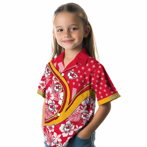 custom-kansas-city-chiefs-floral-wave-red-white-hawaiian-shirt-premium-grade custom kansas city chiefs floral wave red white hawaiian shirt premium grade