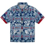 Los Angeles Angels Hawaiian Shirt - Custom Tribal Stripes Blue White 1 custom-los-angeles-angels-tribal-stripes-blue-white-hawaiian-shirt-best-selling