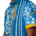 custom-los-angeles-chargers-hibiscus-arrows-blue-white-hawaiian-shirt-best-selling