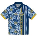 Marquette Golden Eagles Hawaiian Shirt - Custom Hibiscus Arrows Blue White 1 custom-marquette-golden-eagles-hibiscus-arrows-blue-white-hawaiian-shirt-best-selling