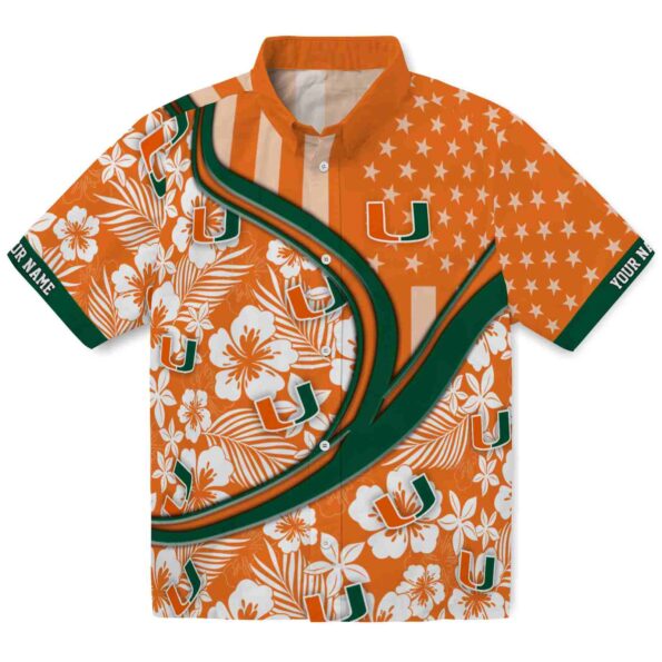 custom-miami-hurricanes-floral-wave-orange-white-hawaiian-shirt-best-selling custom miami hurricanes floral wave orange white hawaiian shirt best selling