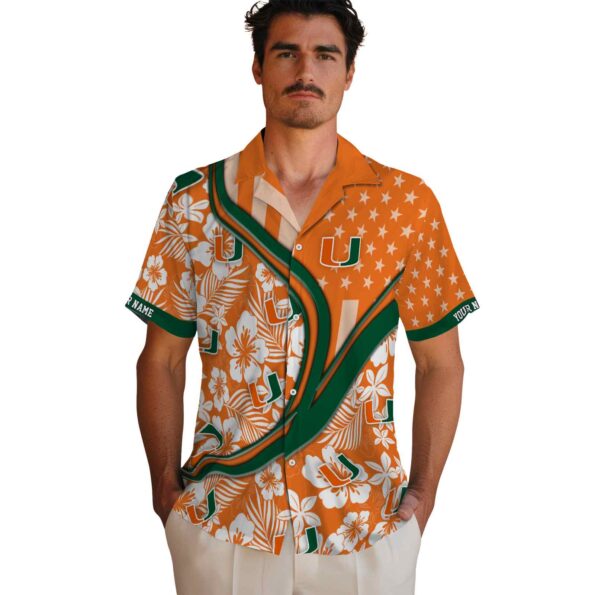 custom-miami-hurricanes-floral-wave-orange-white-hawaiian-shirt-fashion-forward custom miami hurricanes floral wave orange white hawaiian shirt fashion forward