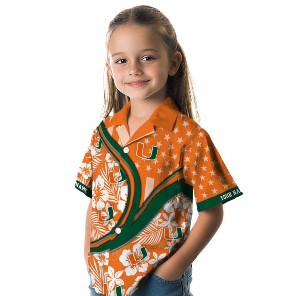 custom-miami-hurricanes-floral-wave-orange-white-hawaiian-shirt-premium-grade custom miami hurricanes floral wave orange white hawaiian shirt premium grade