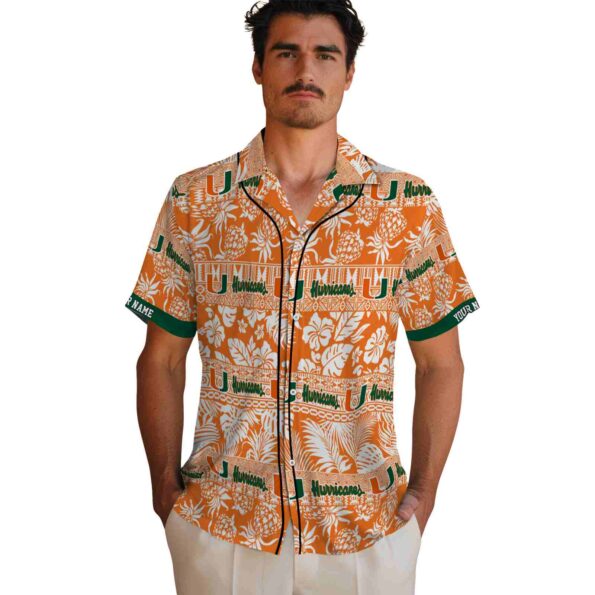 custom-miami-hurricanes-tribal-stripes-orange-white-hawaiian-shirt-fashion-forward custom miami hurricanes tribal stripes orange white hawaiian shirt fashion forward