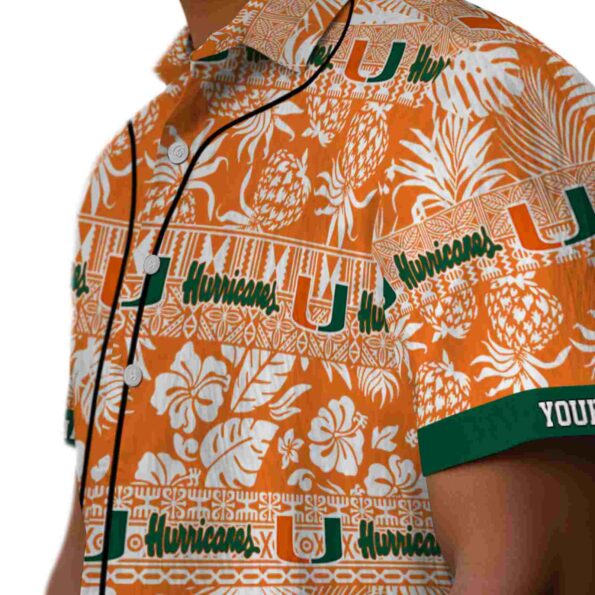 custom-miami-hurricanes-tribal-stripes-orange-white-hawaiian-shirt-trendy custom miami hurricanes tribal stripes orange white hawaiian shirt trendy