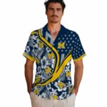 custom-michigan-wolverines-floral-wave-blue-white-hawaiian-shirt-best-selling