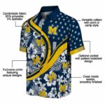 custom-michigan-wolverines-floral-wave-blue-white-hawaiian-shirt-best-selling