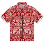 NC State Wolfpack Hawaiian Shirt - Custom Tribal Stripes Red White 1 custom-nc-state-wolfpack-tribal-stripes-red-white-hawaiian-shirt-best-selling