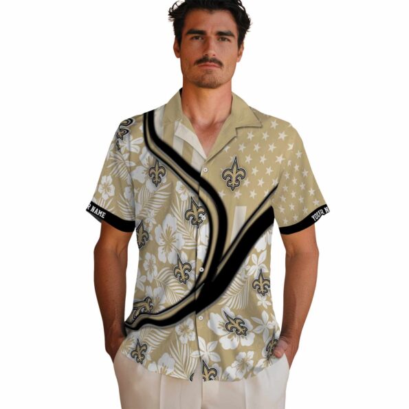 custom-new-orleans-saints-floral-wave-gold-white-hawaiian-shirt-fashion-forward custom new orleans saints floral wave gold white hawaiian shirt fashion forward