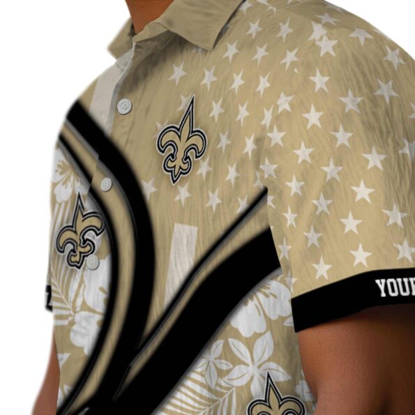 custom-new-orleans-saints-floral-wave-gold-white-hawaiian-shirt-trendy custom new orleans saints floral wave gold white hawaiian shirt trendy