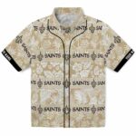 New Orleans Saints Hawaiian Shirt - Custom Tribal Stripes Gold White 1 custom-new-orleans-saints-tribal-stripes-gold-white-hawaiian-shirt-best-selling