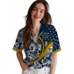 custom-notre-dame-fighting-irish-floral-wave-navy-white-hawaiian-shirt-best-selling