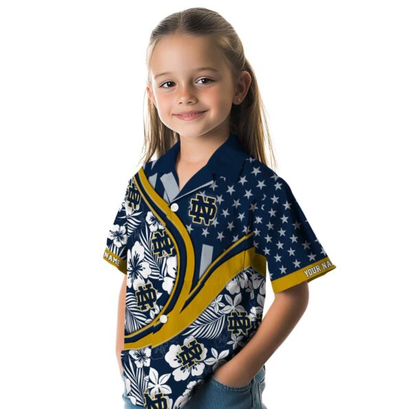 custom-notre-dame-fighting-irish-floral-wave-navy-white-hawaiian-shirt-premium-grade custom notre dame fighting irish floral wave navy white hawaiian shirt premium grade