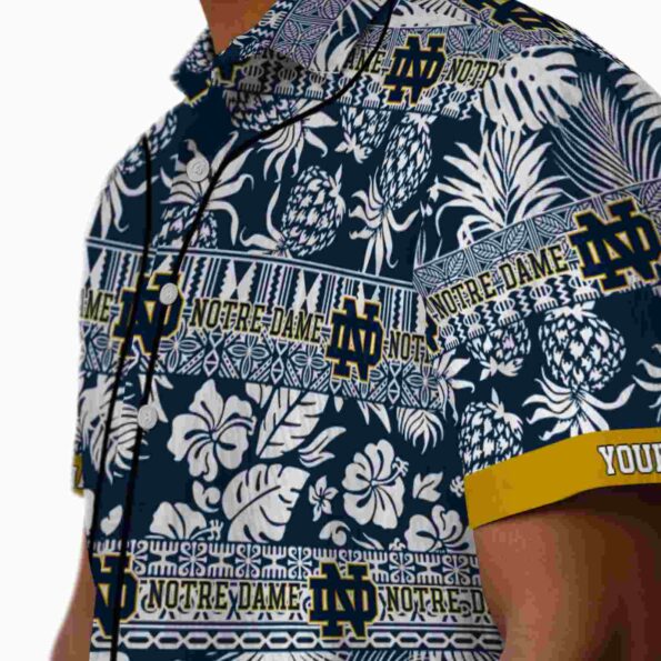custom-notre-dame-fighting-irish-tribal-stripes-navy-white-hawaiian-shirt-trendy custom notre dame fighting irish tribal stripes navy white hawaiian shirt trendy