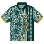 Oakland Athletics Hawaiian Shirt - Custom Hibiscus Arrows Green White 1 custom-oakland-athletics-hibiscus-arrows-green-white-hawaiian-shirt-best-selling