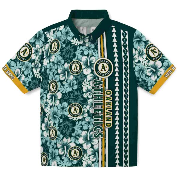 custom-oakland-athletics-hibiscus-arrows-green-white-hawaiian-shirt-best-selling custom oakland athletics hibiscus arrows green white hawaiian shirt best selling