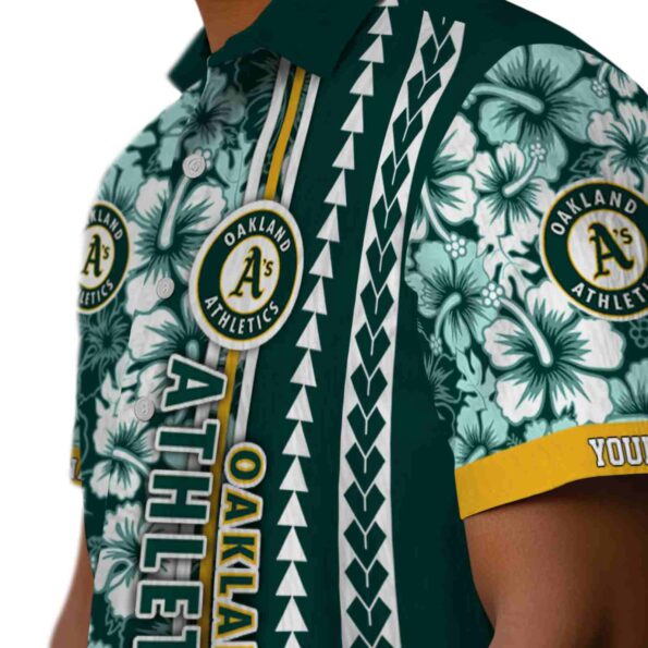 custom-oakland-athletics-hibiscus-arrows-green-white-hawaiian-shirt-trendy custom oakland athletics hibiscus arrows green white hawaiian shirt trendy