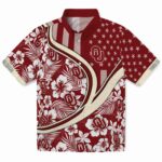 Oklahoma Sooners Hawaiian Shirt - Custom Floral Wave Crimson White 1 custom-oklahoma-sooners-floral-wave-crimson-white-hawaiian-shirt-best-selling