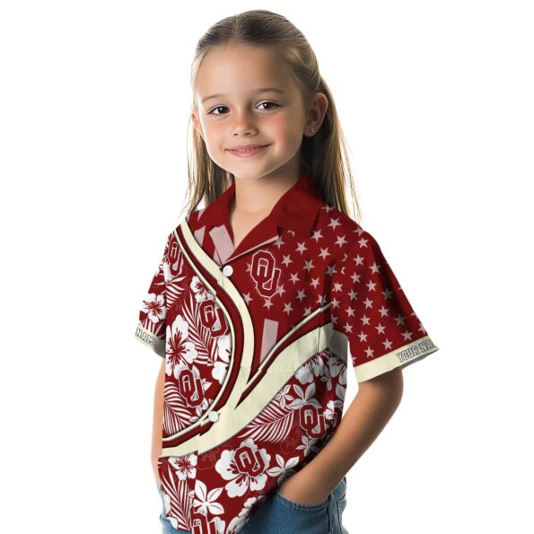 custom-oklahoma-sooners-floral-wave-crimson-white-hawaiian-shirt-premium-grade custom oklahoma sooners floral wave crimson white hawaiian shirt premium grade