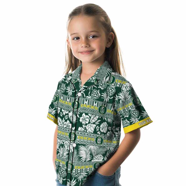 custom-oregon-ducks-tribal-stripes-green-white-hawaiian-shirt-premium-grade custom oregon ducks tribal stripes green white hawaiian shirt premium grade