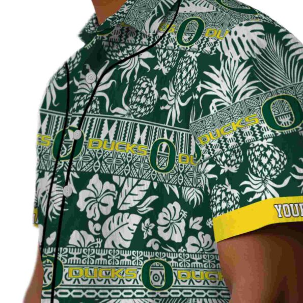 custom-oregon-ducks-tribal-stripes-green-white-hawaiian-shirt-trendy custom oregon ducks tribal stripes green white hawaiian shirt trendy