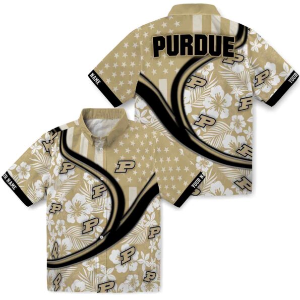custom-purdue-boilermakers-floral-wave-gold-white-hawaiian-shirt-high-quality custom purdue boilermakers floral wave gold white hawaiian shirt high quality