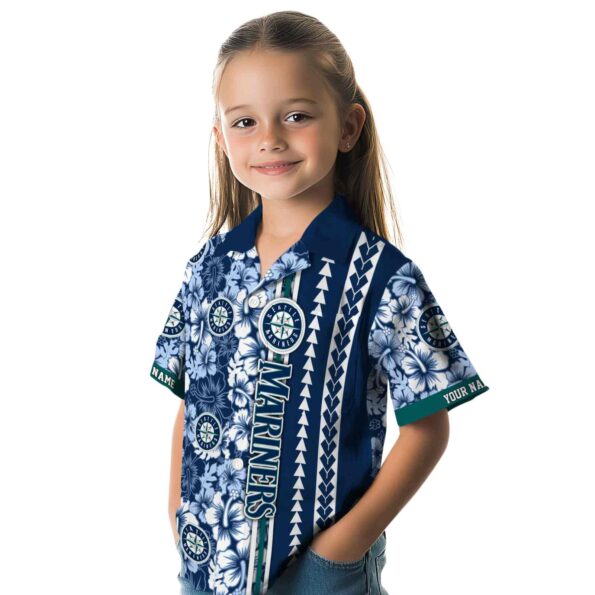 custom-seattle-mariners-hibiscus-arrows-navy-blue-white-hawaiian-shirt-premium-grade custom seattle mariners hibiscus arrows navy blue white hawaiian shirt premium grade
