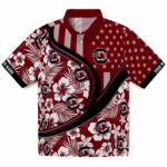 custom-south-carolina-gamecocks-floral-wave-garnet-white-hawaiian-shirt-best-selling