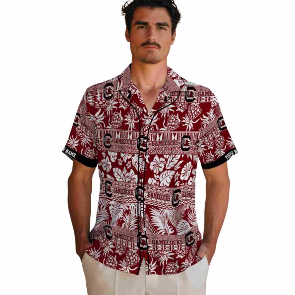 custom-south-carolina-gamecocks-tribal-stripes-garnet-white-hawaiian-shirt-fashion-forward custom south carolina gamecocks tribal stripes garnet white hawaiian shirt fashion forward