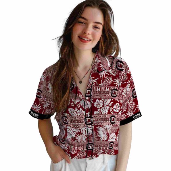 custom-south-carolina-gamecocks-tribal-stripes-garnet-white-hawaiian-shirt-latest-model custom south carolina gamecocks tribal stripes garnet white hawaiian shirt latest model