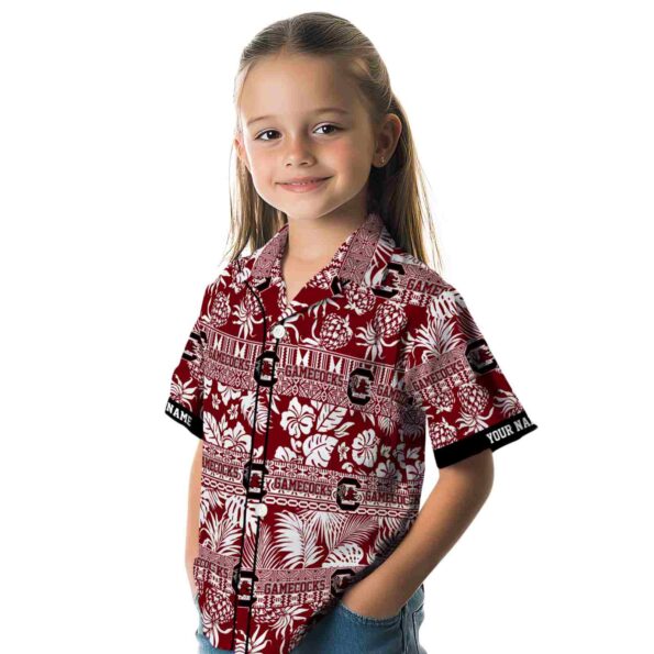 custom-south-carolina-gamecocks-tribal-stripes-garnet-white-hawaiian-shirt-premium-grade custom south carolina gamecocks tribal stripes garnet white hawaiian shirt premium grade