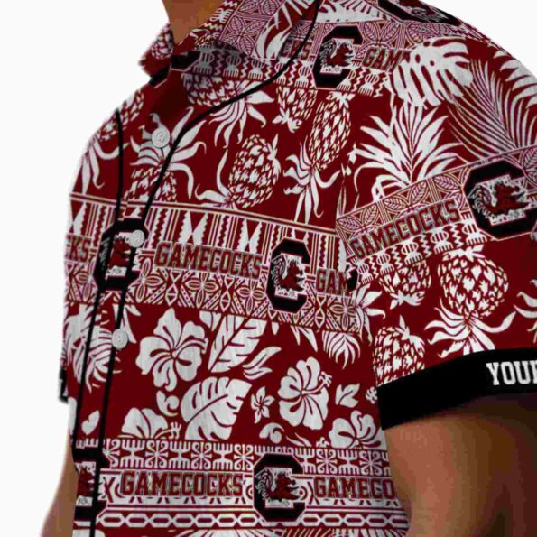 custom-south-carolina-gamecocks-tribal-stripes-garnet-white-hawaiian-shirt-trendy custom south carolina gamecocks tribal stripes garnet white hawaiian shirt trendy