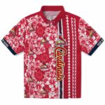 St. Louis Cardinals Hawaiian Shirt - Custom Hibiscus Arrows Red White 1 custom-st-louis-cardinals-hibiscus-arrows-red-white-hawaiian-shirt-best-selling