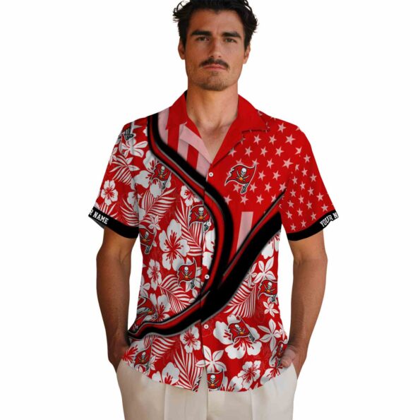 custom-tampa-bay-buccaneers-floral-wave-red-white-hawaiian-shirt-fashion-forward custom tampa bay buccaneers floral wave red white hawaiian shirt fashion forward