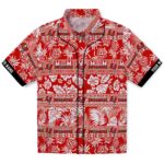 Tampa Bay Buccaneers Hawaiian Shirt - Custom Tribal Stripes Red White 1 custom-tampa-bay-buccaneers-tribal-stripes-red-white-hawaiian-shirt-best-selling